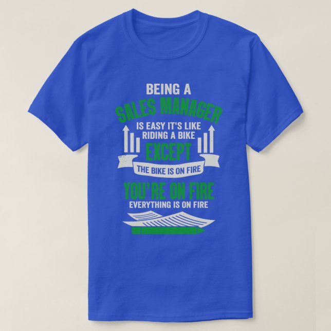 Funny Sales Manager-Geschenk T-Shirt (Design vorne)