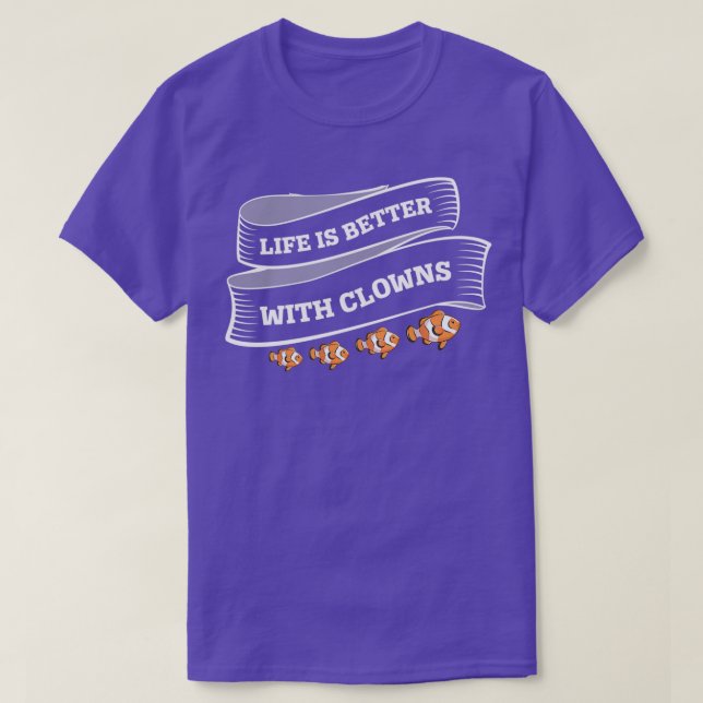 Funny Saltwater Aquarium Aquarist Leben besser W T-Shirt (Design vorne)