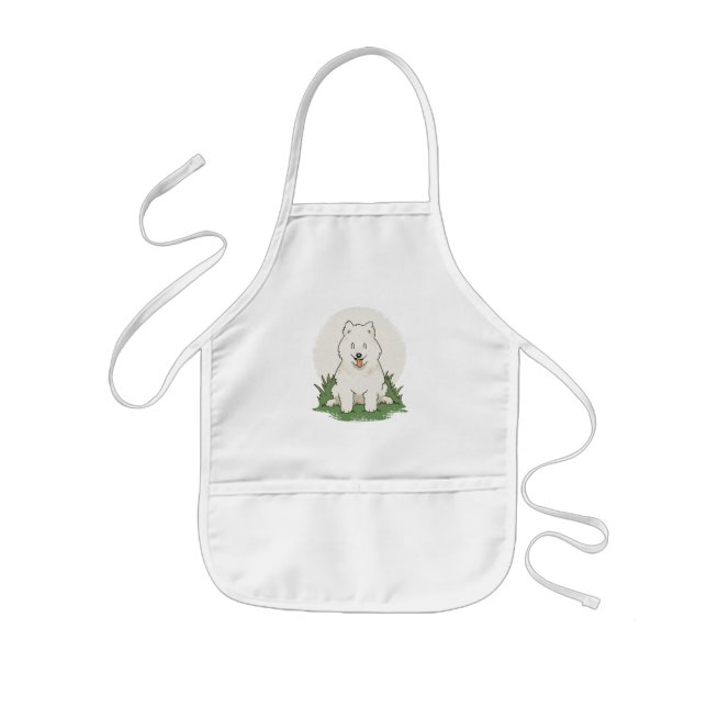 Funny Samoyed Dog Kinderschürze (Vorne)