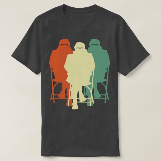 Funny Sanders Mittens Meme Silhouette T-Shirt (Design vorne)