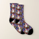 Funny Santa and Reindeers Christmas Party - Fun Socken<br><div class="desc">Funny Weihnachten und Reinder Weihnachten Party - Cheers Cartoon Feier Malen Spaß Sammlung - Wählen / Fügen Sie Ihren einzigartigen Text / Name / Farbe - Make Your Special Gift - Neu vergrössern und verschieben / entfernen / hinzufügen - Bild / Text mit Anpassungs-Tool. Malerei und Design von MIGNED. Bitte...</div>