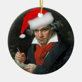 Funny Santa Beethoven Klassische Musik Weihnachten Keramik Ornament