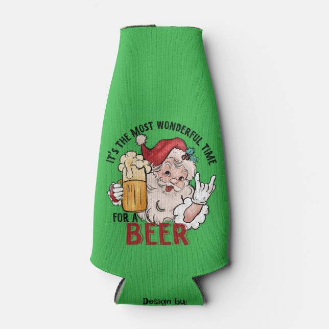 Funny Santa Can Cooler zu Weihnachten Flaschenkühler (Vorderseite)
