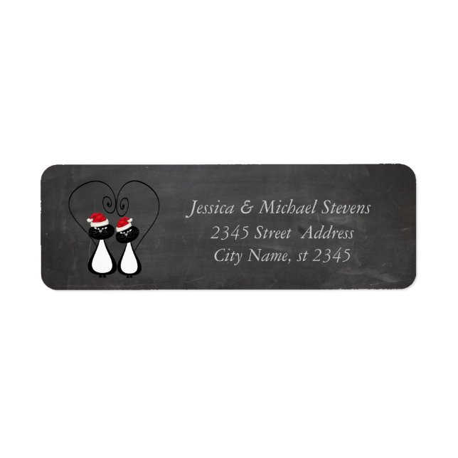 Funny Santa cat Ehepaar Weihnachtsklatsche (Vorne)