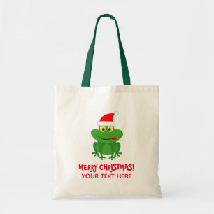 Funny Santa Claus Frosch Weihnachtsgeschenk Tasche