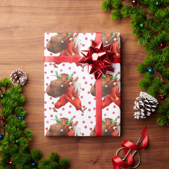 Funny Santa Claus Geschenkpapier (Feiertagsgeschenk)