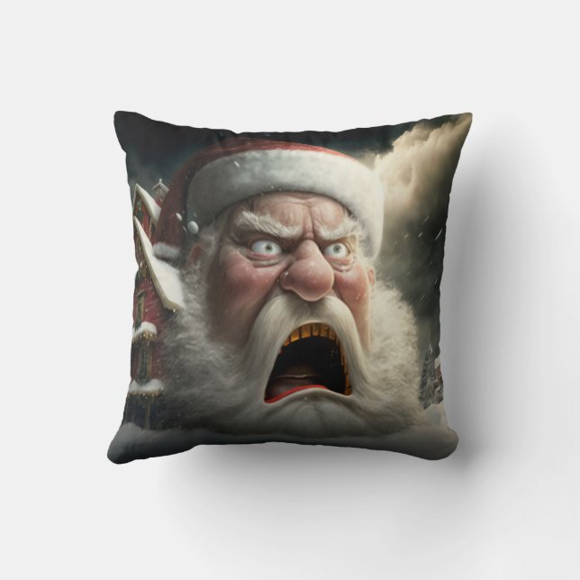 FUNNY SANTA CLAUS Kissen (Rückseite)