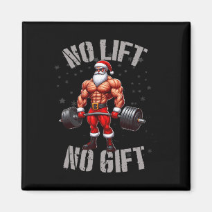Funny Santa Claus Weightlift kein Lift kein Gesche Magnet