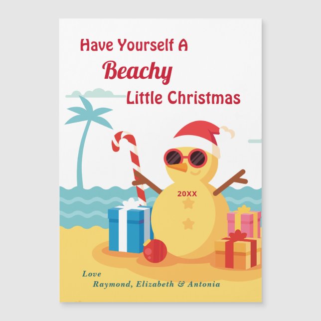 Funny Santa Claus Weihnachten Weihnachtsgeschenk N Magnetkarte (Vorderseite)