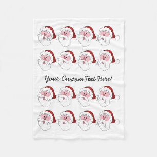 Funny Santa Custom Fleece Decke