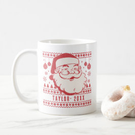 Funny Santa Custom Pickleball Weihnachtsgeschenk Kaffeetasse