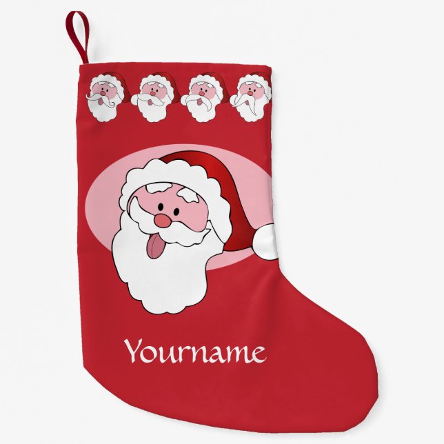 Funny Santa Custom Weihnachten Strumpf Kleiner Weihnachtsstrumpf (Vorderseite)