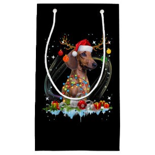 Funny Santa Dackel Rentier Weihnachten Kleine Geschenktüte
