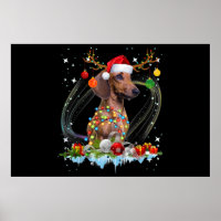 Funny Santa Dackel Rentier Weihnachten