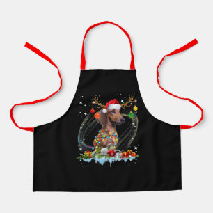 Funny Santa Dackel Rentier Weihnachten Schürze