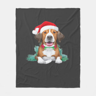 Funny santa dog Oversized T-Shirt Fleecedecke