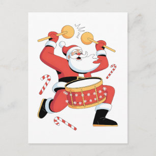 Funny Santa Drummer Ugly Weihnachten Weihnachten D