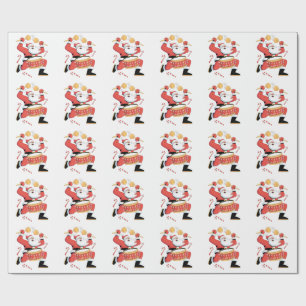 Funny Santa Drummer Ugly Weihnachten Weihnachten D Geschenkpapier