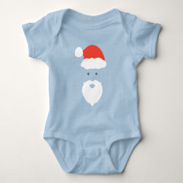 Funny Santa Face frohe Weihnachts Weihnachtsfamili Baby Strampler