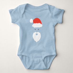 Funny Santa Face frohe Weihnachts Weihnachtsfamili Baby Strampler