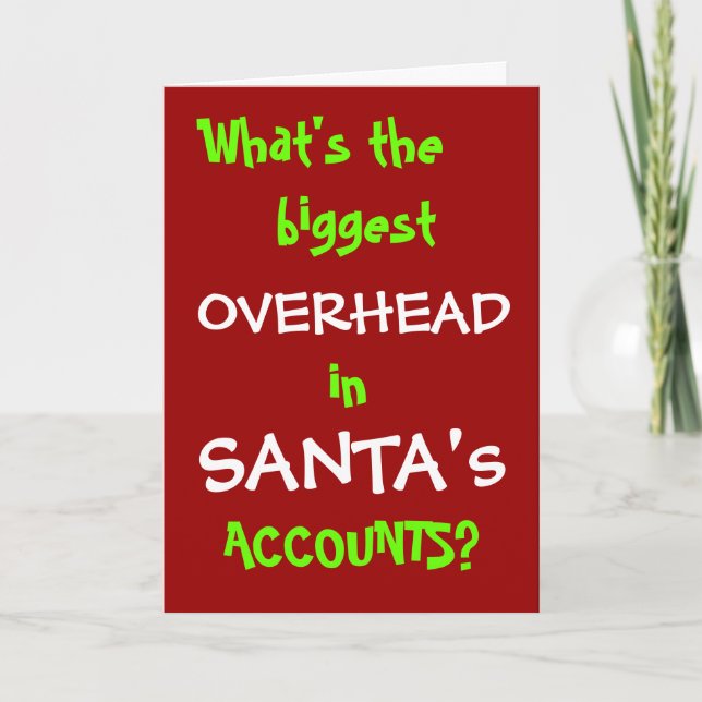 Funny Santa Financial Accounting Weihnachten (Vorderseite)