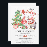Funny Santa Gnomes Weihnachtsfeiertag Open House Einladung<br><div class="desc">Funny Santa Gnomes Weihnachtsfeiertag Open House Einladung.</div>
