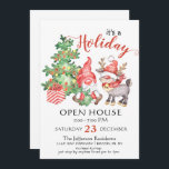 Funny Santa Gnomes Weihnachtsfeiertag Open House Einladung<br><div class="desc">Funny Santa Gnomes Weihnachtsfeiertag Open House Einladung.</div>
