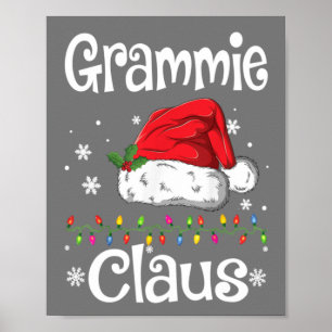 Funny Santa Grammie Claus Weihnachts Matching Fami Poster