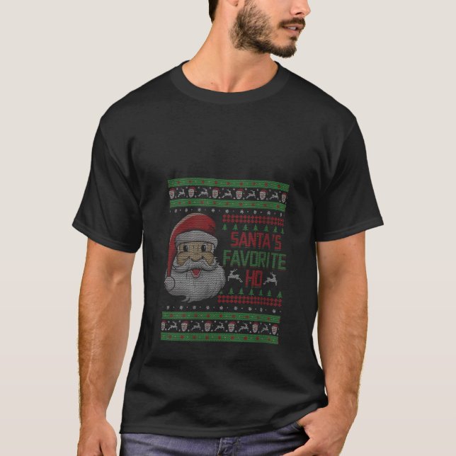 Funny Santa Ho Meme Funny Christmas Santa Ugly Chr T-Shirt (Vorderseite)