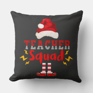 FUNNY SANTA LEHRER SQUAD - CHRISTMAS FUN KISSEN