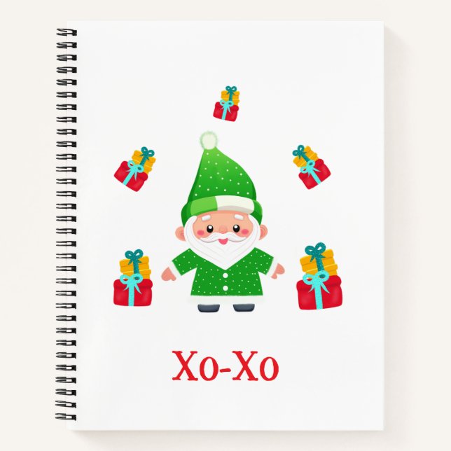 Funny Santa Notizbuch (Vorderseite)