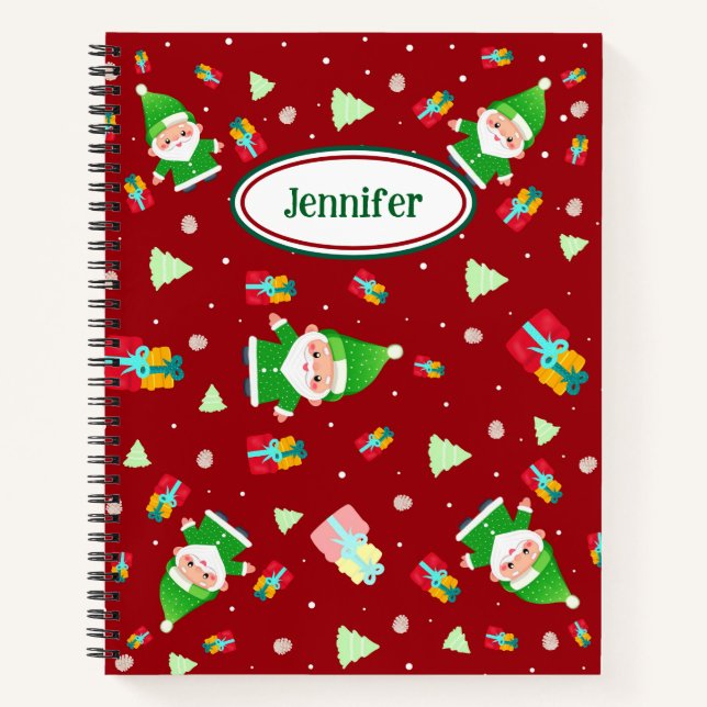 Funny Santa Notizbuch (Vorderseite)