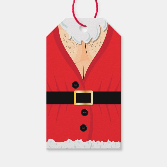Funny Santa Novelty Weihnachten Geschenkanhänger (Vorderseite)