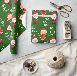 Funny Santa Paares Weihnachten Weihnachten HO HO H Geschenkpapier