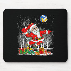 Funny Santa Playing Volleyball WeihnachtsLICHT XM Mousepad
