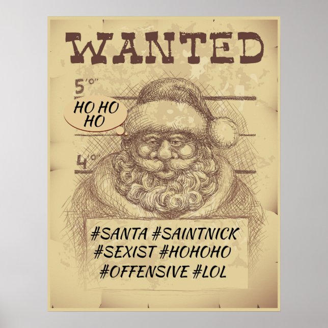 Funny Santa Poster (Vorne)
