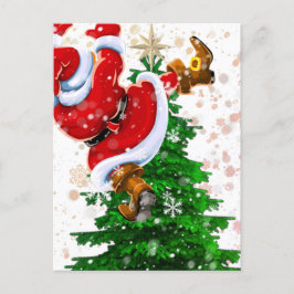 Funny Santa Postkarte