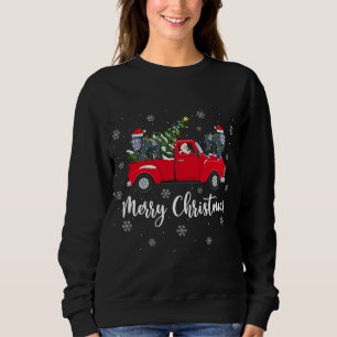 Funny Santa Riding Weihnachtsbaum Truck Gorilla Ch Sweatshirt