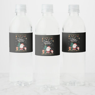 Funny Santa, Snowman, Reindeer Frohe Weihnachten