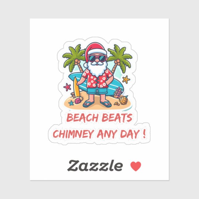 FUNNY SANTA STICKER (Blatt)