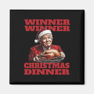 Funny Santa Trump Gewinner Weihnachts-Abendessen X Magnet