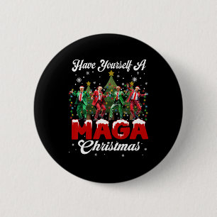 Funny Santa Trump haben sich eine lustige M.a.g.a Button
