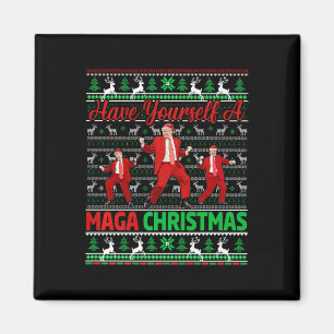 Funny Santa Trump haben Sie ein frohes Weihnachtsf Magnet