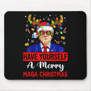 Funny Santa Trump haben Sie ein frohes Weihnachtsf Mousepad