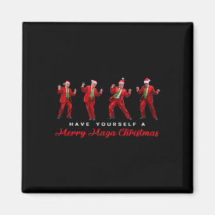 Funny Santa Trump hat sich selbst eine fröhliche M Magnet