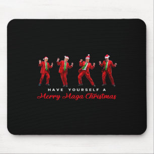 Funny Santa Trump hat sich selbst eine fröhliche M Mousepad