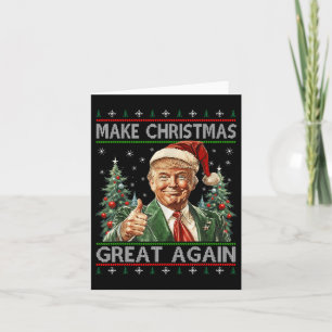Funny Santa Trump macht Weihnachten wieder großart Karte