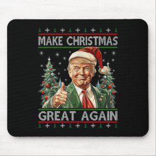 Funny Santa Trump macht Weihnachten wieder großart Mousepad