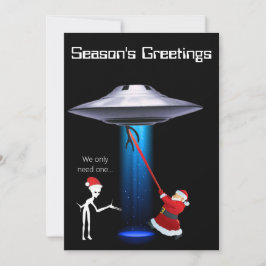 Funny Santa 🎅 🛸 UFO Weihnachten Einladung