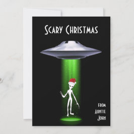 Funny Santa 🎅 🛸 UFO Weihnachten Einladung